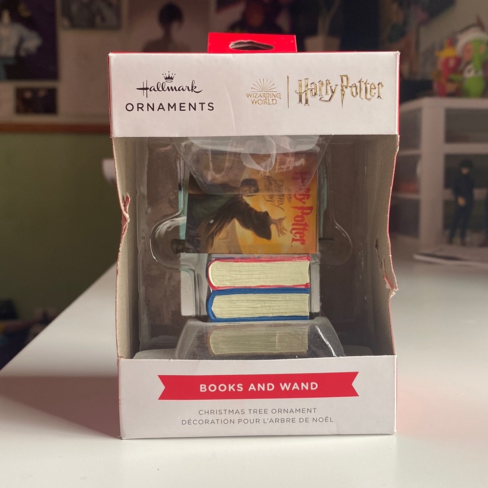 Harry Potter Books And Wand Hallmark Christmas Ornament